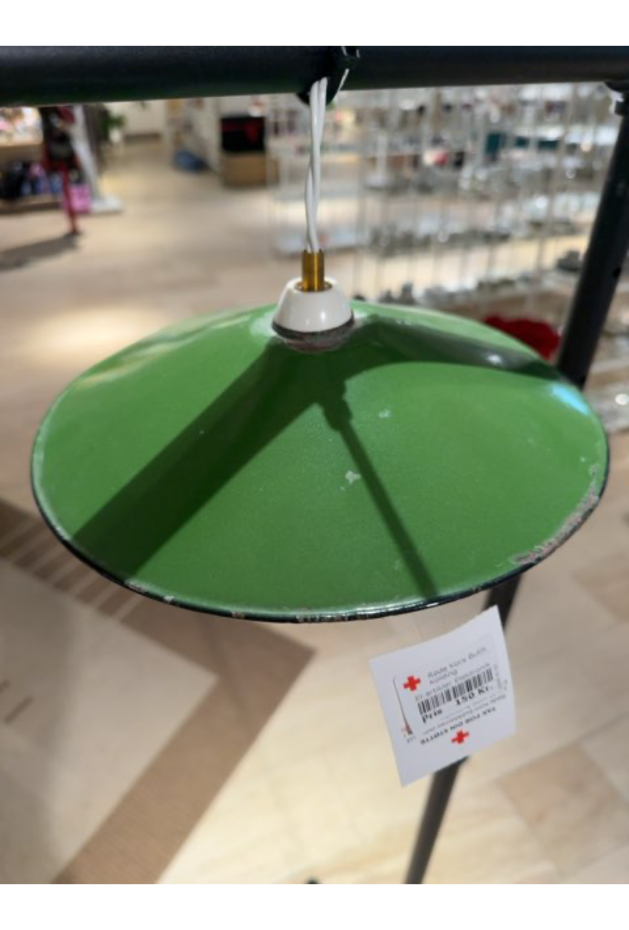 Lampe i grøn